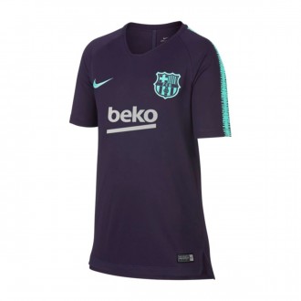 Camisola  Nike FC Barcelona Squad 2018-2019 Crianças Purple dynasty-Hyper turquoise