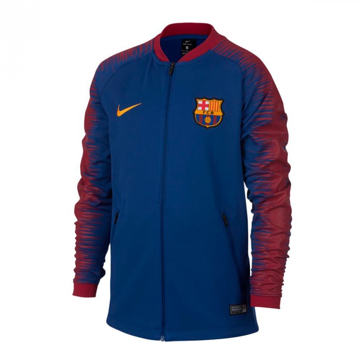 Chaqueta Nike FC Barcelona Pre-Match 2018-2019 Niño Deep royal  blue-University gold - Tienda de fútbol Fútbol Emotion