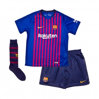 Conjunto  Nike FC Barcelona Equipamento Principal 2018-2019 Crianças Deep royal blue-Obsidian-University gold