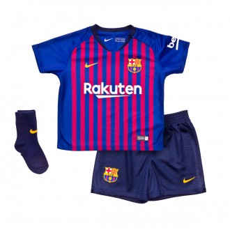Conjunto  Nike FC Barcelona Equipamento Principal 2018-2019 Bebé Deep royal blue-Obsidian-University gold