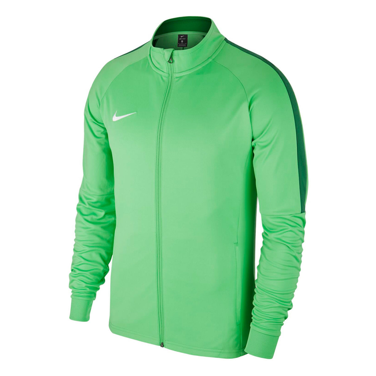 capacidad yo período Chaqueta Nike Academy 18 Knit Niño Light Green Spark-Pine Green-White -  Fútbol Emotion