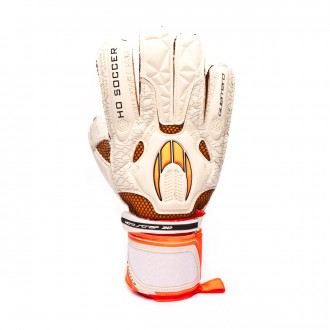Luvas HO Soccer Guerrero Flat Extreme White-Orange