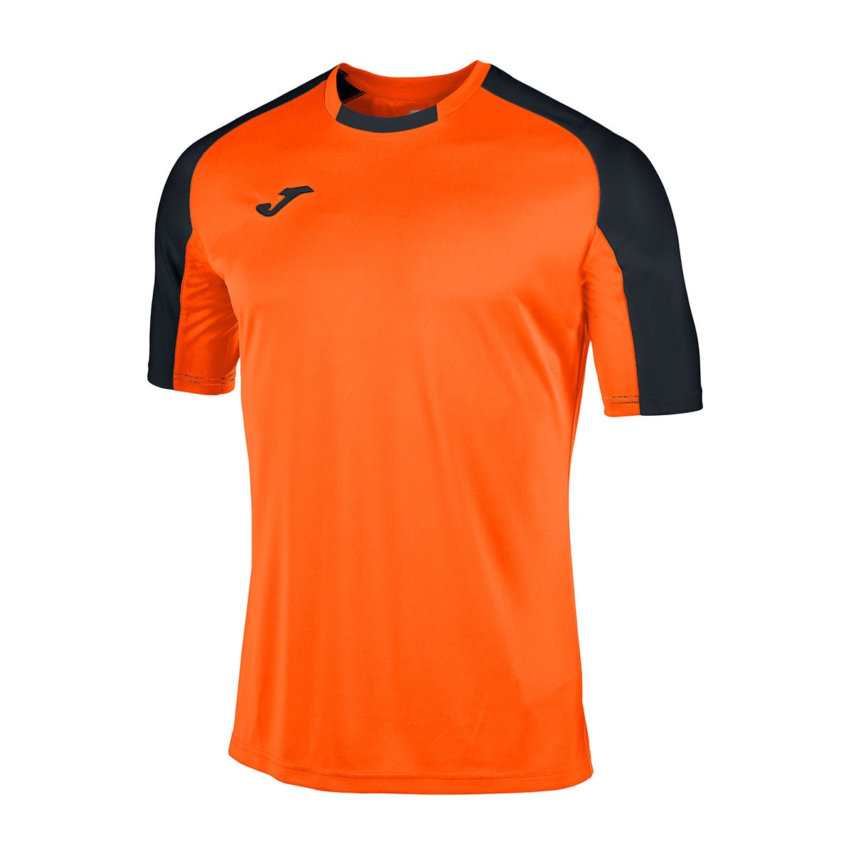Camiseta Joma Essential m/c Naranja-Negro - Tienda de fútbol Fútbol Emotion