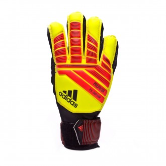 Luvas adidas Predator Fingersave Crianças Solar yellow-Solar red-Black