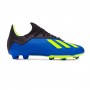 Kids X 18.3 FG Foot blue-Solar yellow-Black