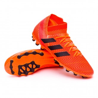 Chuteira  adidas Nemeziz 18.3 AG Zest-Black-Solar red