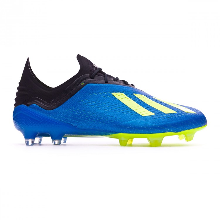 Football Boots adidas X 18.1 FG Foot blue-Solar yellow-Black 