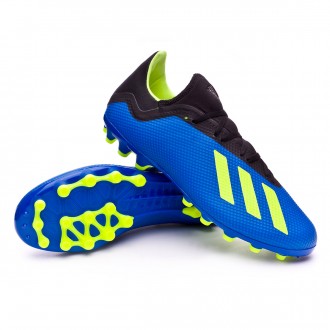 Chuteira  adidas X 18.3 AG Foot blue-Solar yellow-Black
