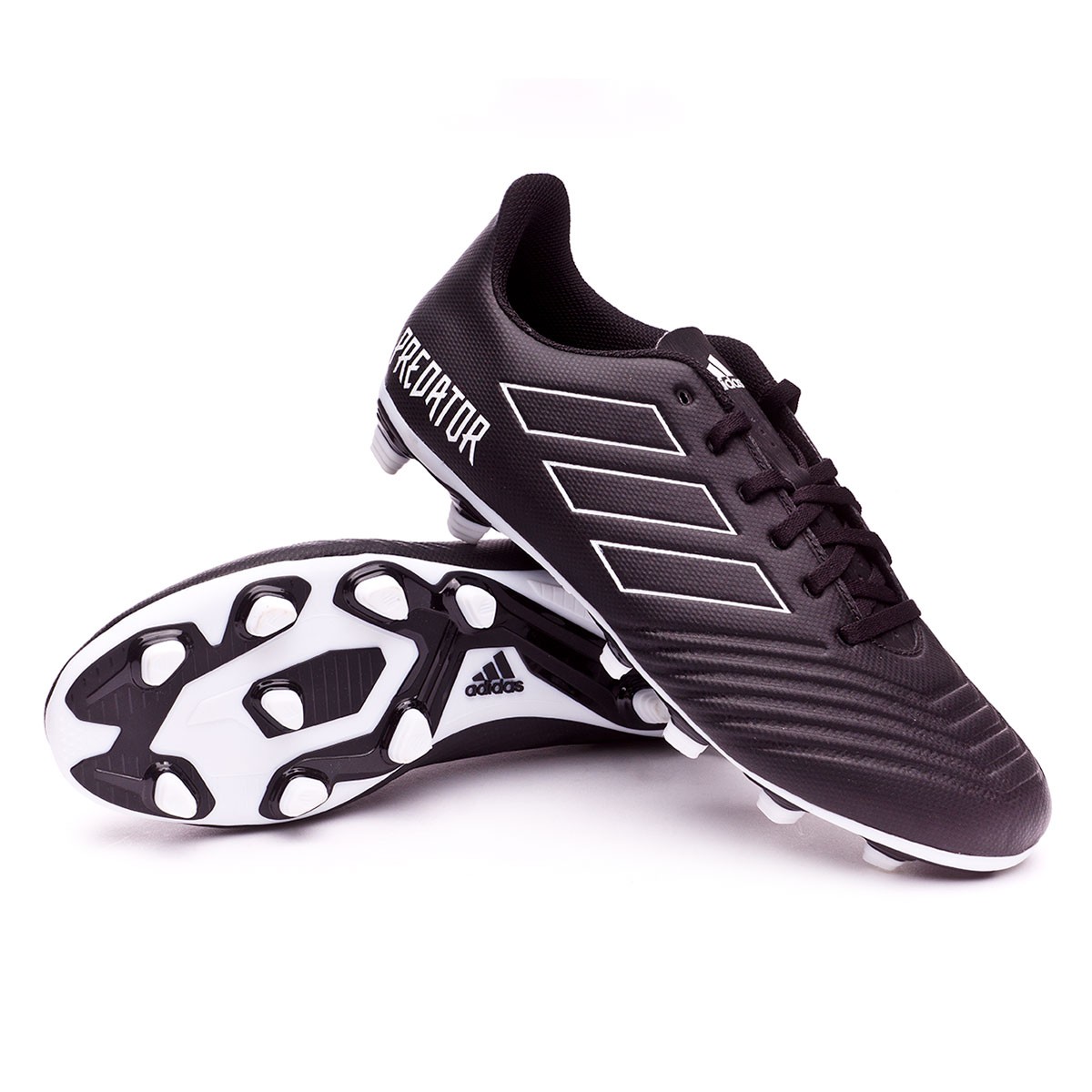 Football Boots adidas Predator 18.4 FxG Core black-White - Football store  Fútbol Emotion
