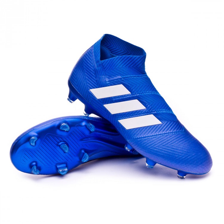 Football Boots adidas Nemeziz 18+ FG Football blue-White ...