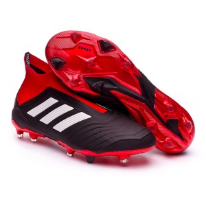 black and red adidas predators