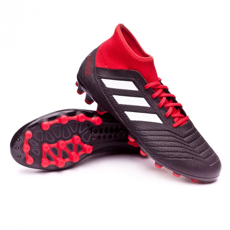 Football Boots adidas Predator 18.3 AG Core black-White-Red 