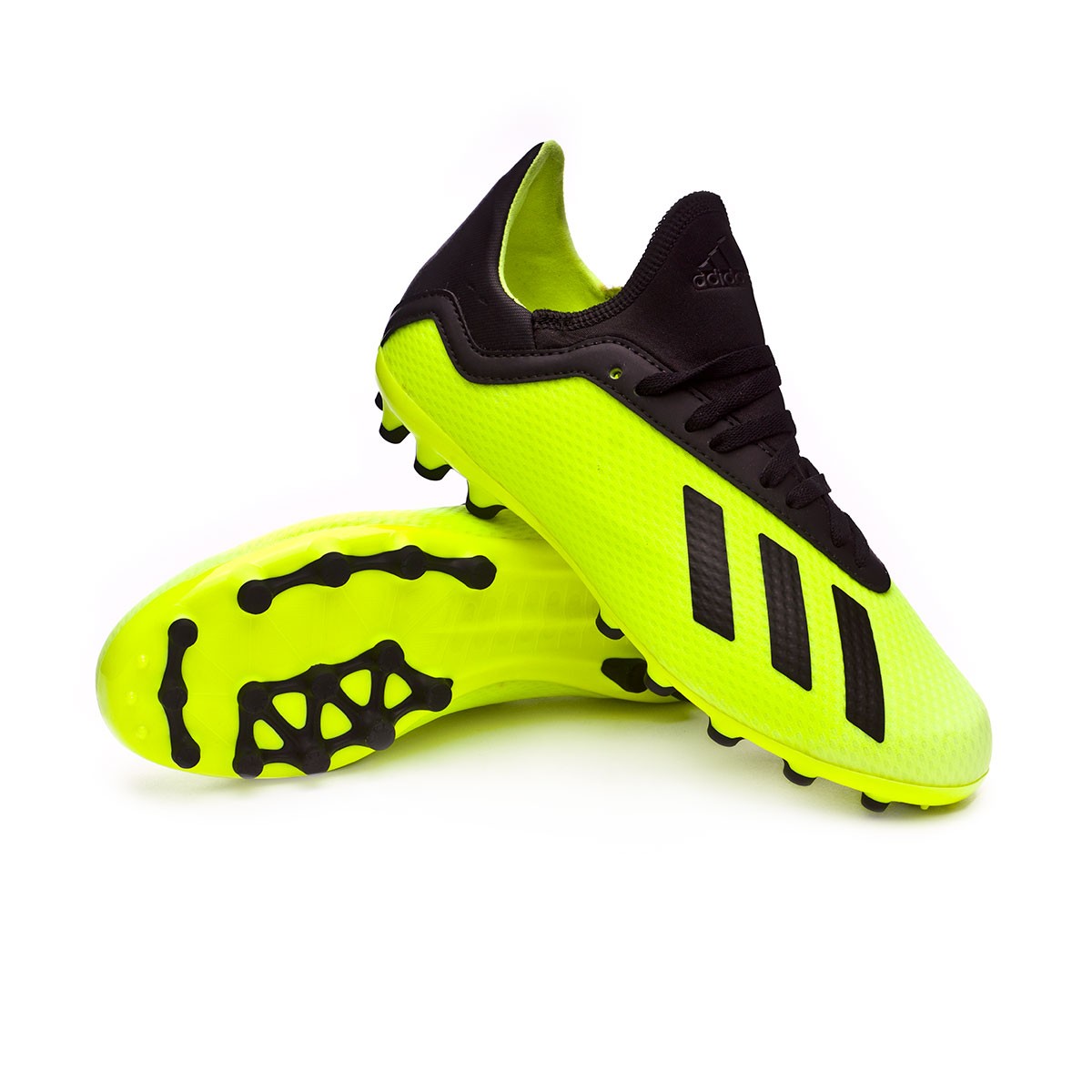 Scarpe adidas X 18.3 AG Junior Solar yellow-Core black-Solar yellow -  Negozio di calcio Fútbol Emotion