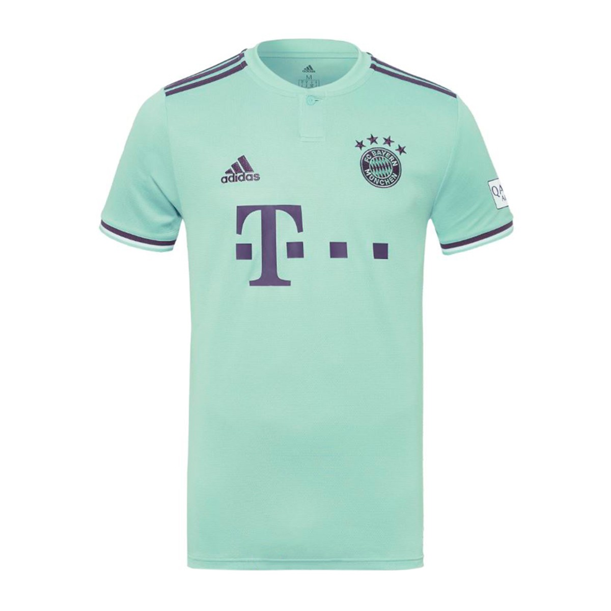 Camiseta adidas FC Bayern Munich Segunda Equipación 2018-2019 Niño Green-Trace purple-White ...