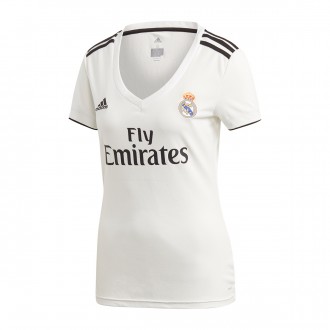 Camisola  adidas Real Madrid Equipamento Principal 2018-2019 Mulher White-black