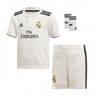 Conjunto  adidas Real Madrid Equipamento Principal Crianças 2018-2019 White-black