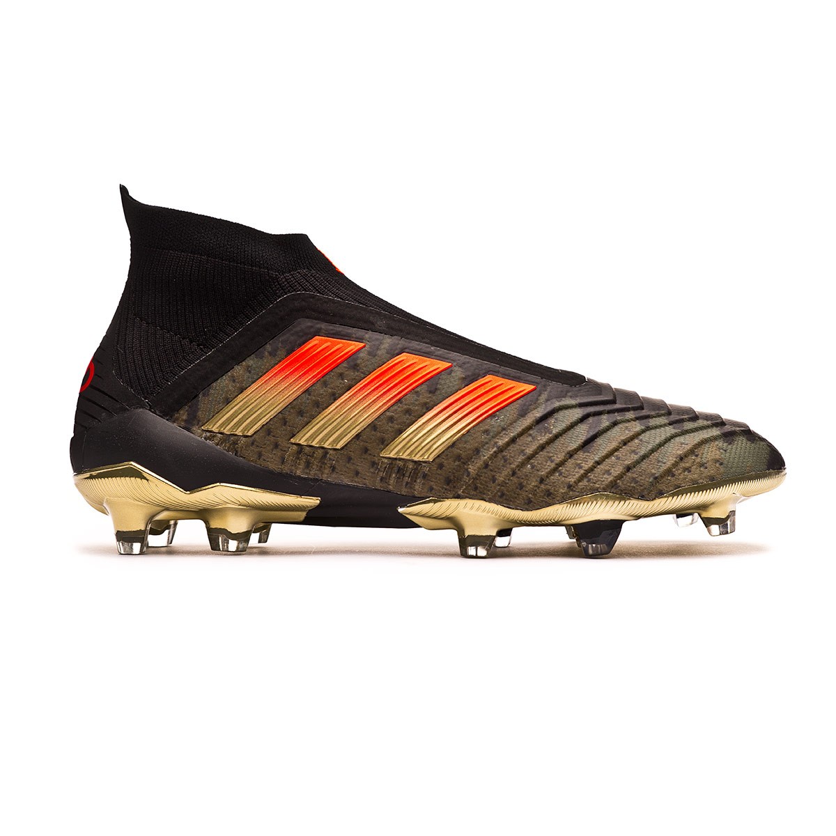 Bota de fútbol adidas Predator 18+ FG Pogba Black-Olive - Tienda de fútbol  Fútbol Emotion