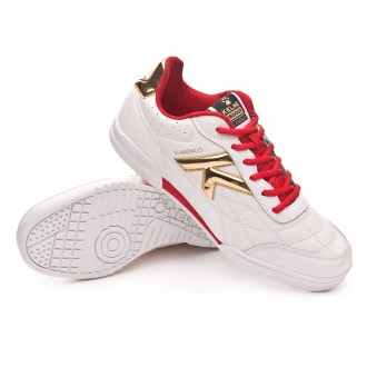 Sapatilha de Futsal  Kelme Flamenco Sala Branco-Vermelho