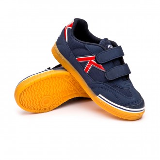 Sapatilha de Futsal  Kelme Trueno Sala Velcro Niño Azul-Vermelho