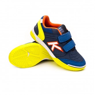 Sapatilha de Futsal  Kelme Precision Velcro Niño Azul Marinho-Limão