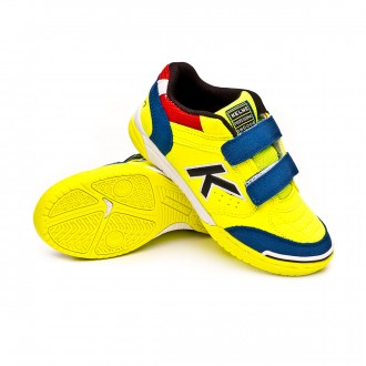Sapatilha de Futsal  Kelme Precision Velcro Niño Limão-Azul
