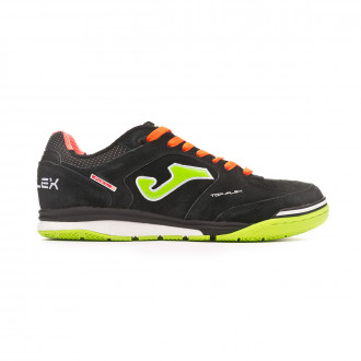 Sapatilha de Futsal Joma Top Flex Nobuck Black-Orange