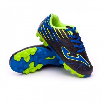 Chuteira  Joma Champion AG Crianças Black-Blue-Yellow