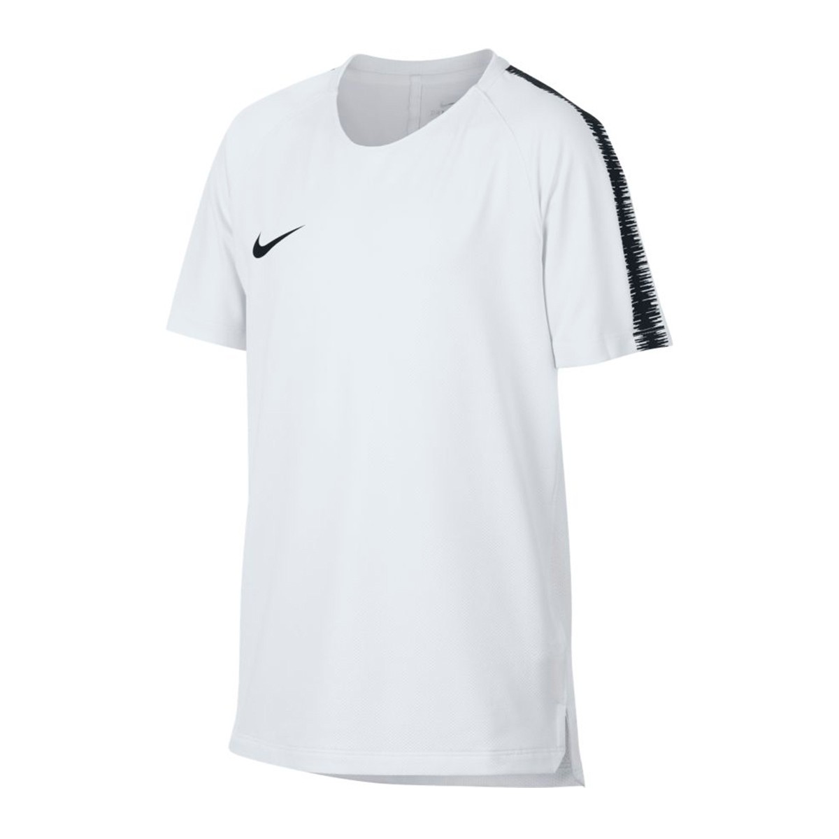 Camiseta Nike Breathe Squad Niño White-Black - Tienda de fútbol Fútbol  Emotion