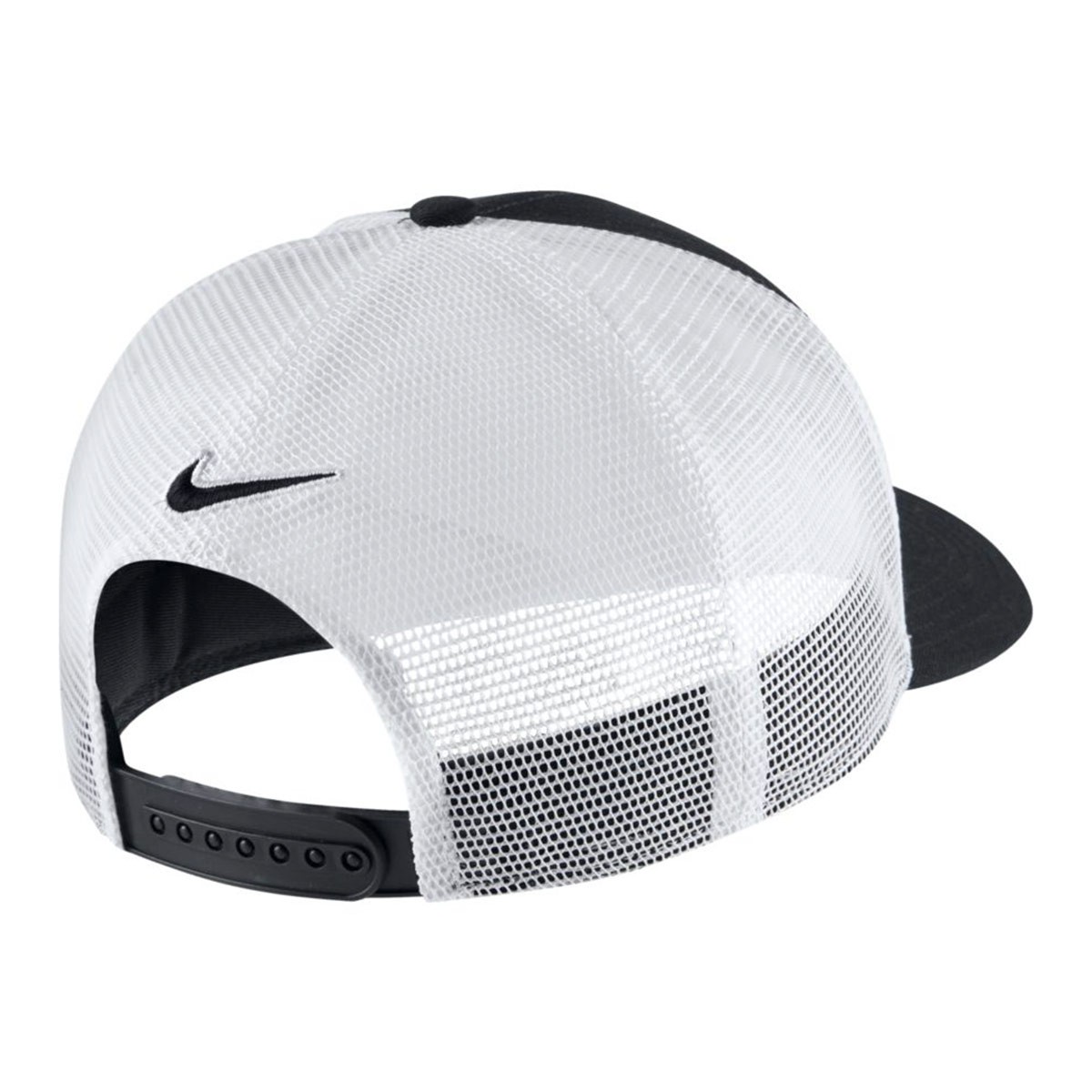 nike black and white baseball cap