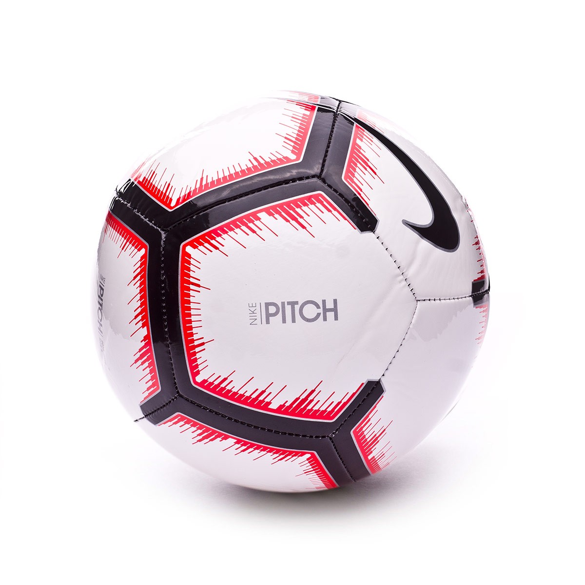 BalÃ³n Nike Pitch 2018-2019 White-Bright crimson-Black - FÃºtbol Emotion