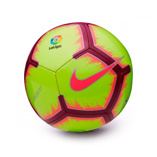 BalÃ³n Nike La Liga Pitch 2018-2019 Volt-Pink flash-Team red - FÃºtbol Emotion