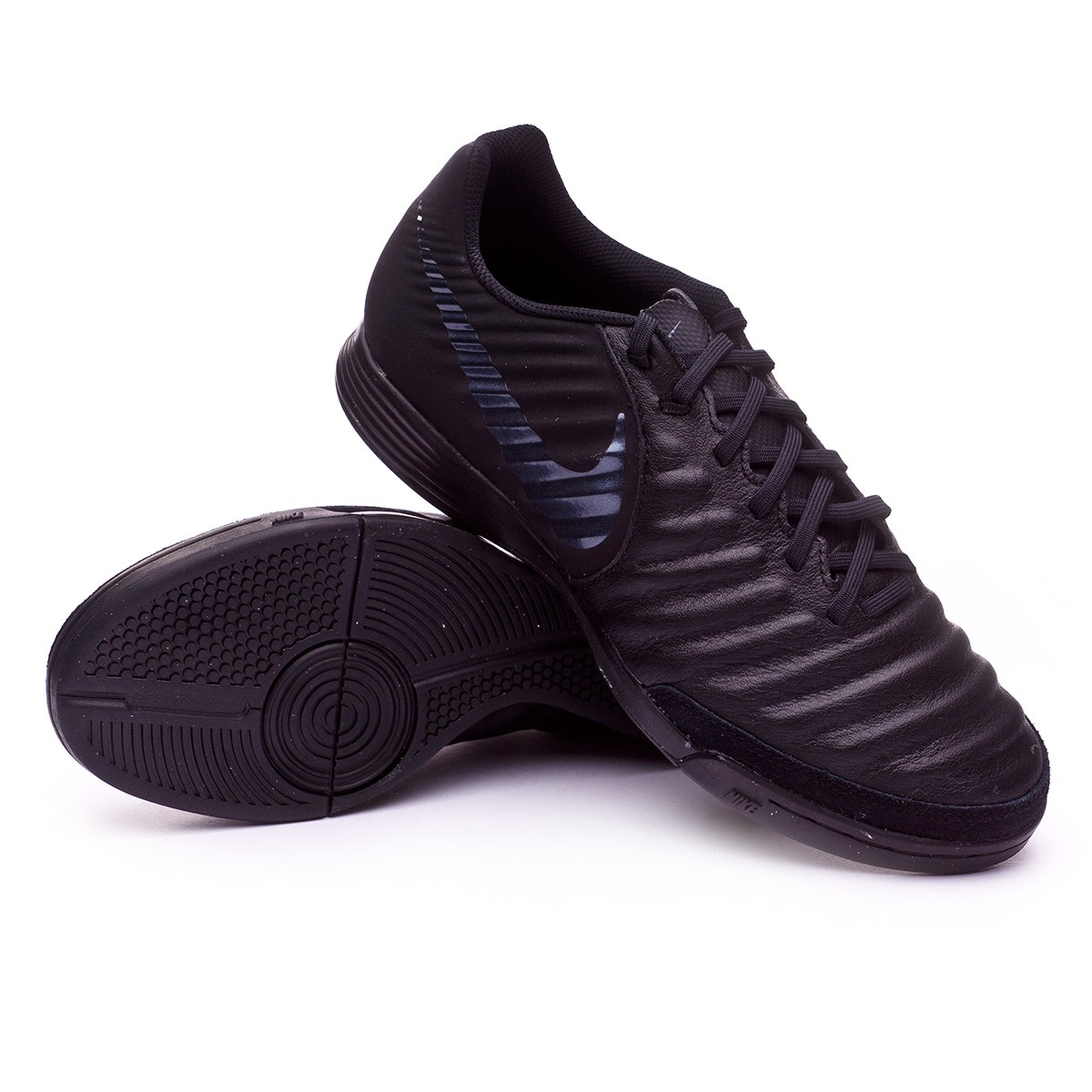 nike tiempo futsal black