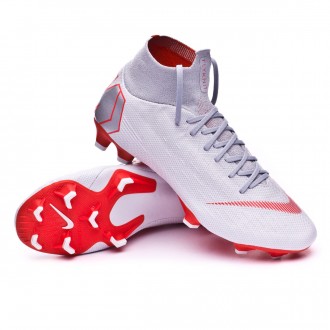 Chuteira  Nike Mercurial Superfly VI Pro FG Wolf grey-Light crimson-Pure platinum