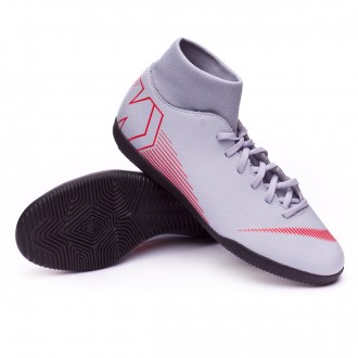 Sapatilha de Futsal  Nike Mercurial SuperflyX VI Club IC Wolf grey-Light crimson-Black
