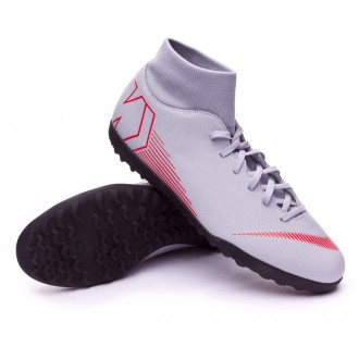 Sapatilhas  Nike Mercurial SuperflyX VI Club Turf Wolf grey-Light crimson-Black