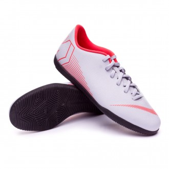 Sapatilha de Futsal  Nike Mercurial VaporX XII Club IC Wolf grey-Light crimson-Black