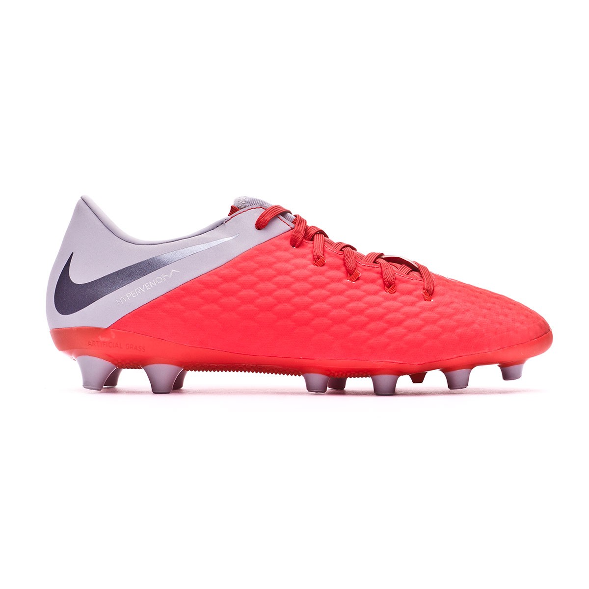 nike hypervenom red and grey