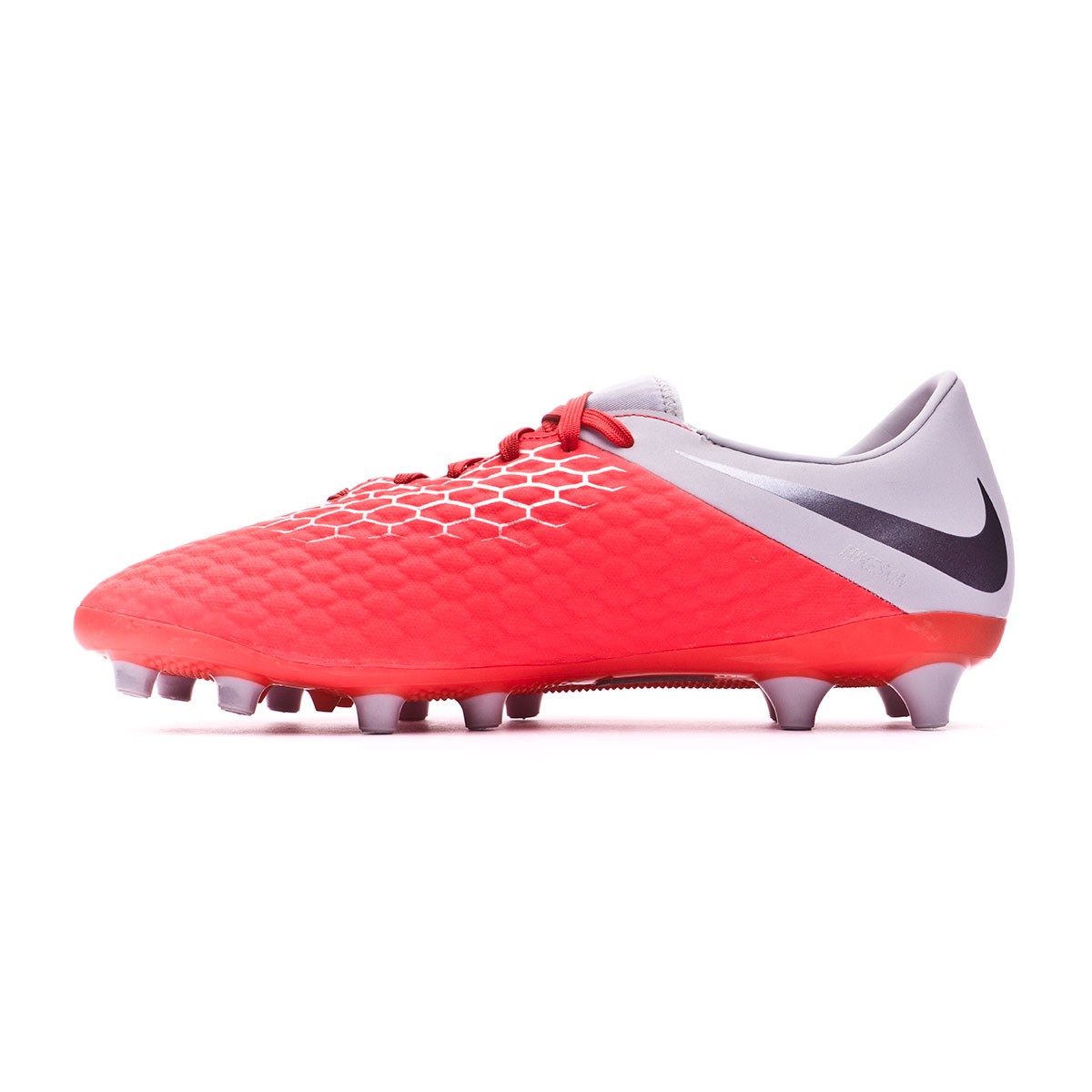 Football Boots Nike Hypervenom Phantom III Academy AG-Pro Light  crimson-Metallic dark grey-Wolf grey - Football store Fútbol Emotion