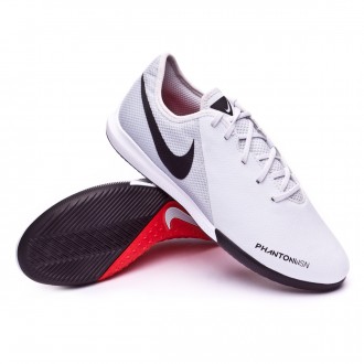 Sapatilha de Futsal  Nike Phantom Vision Academy IC Pure platinum-Light crimson-White
