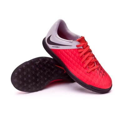 Futsal Boot Nike Kids Hypervenom PhantomX III Club IC Light  crimson-Metallic dark grey-Wolf grey - Football store Fútbol Emotion