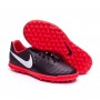 Kids Tiempo LegendX VII Club Turf Black-Pure platinum-Light crimson
