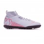 Kids Mercurial SuperflyX VI Club Turf Wolf grey-Light crimson-Black