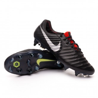 Chuteira  Nike Tiempo Legend VII Elite Anti-Clog SG-Pro Black-Metallic silver-Light crimson