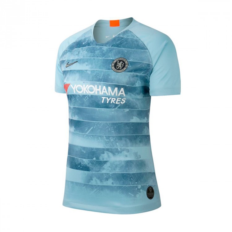 Camiseta Nike Chelsea FC Stadium Tercera Equipación 2018-2019 Mujer Ocean  bliss-Metallic silver - Tienda de fútbol Fútbol Emotion