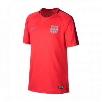 Camisola  Nike Dry FC Barcelona Squad 2018-2019 Niño Tropical pink-Deep maroon