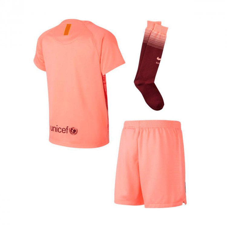 Conjunto Nike FC Barcelona Tercera Equipación 2018-2019 Niño Light atomic pink-Silver - Tienda ...