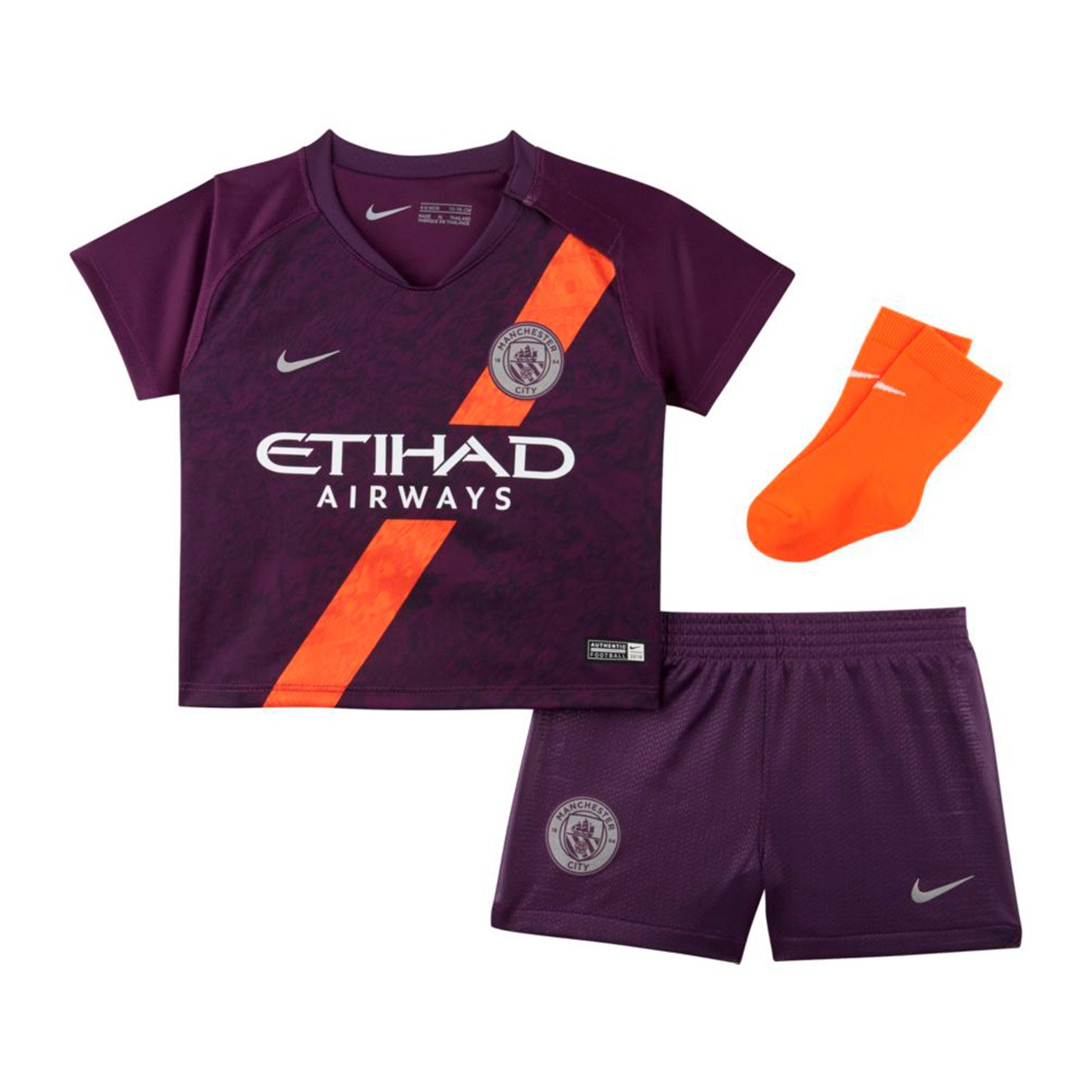 Conjunto Nike Bebé Manchester City FC Tercera Equipación 2018-2019 Night purple - Tienda de ...