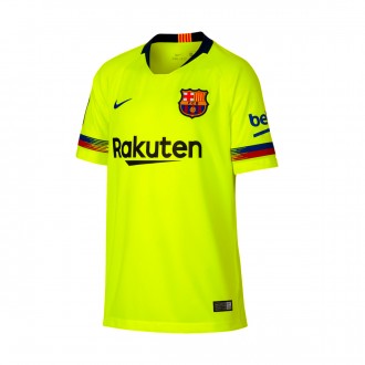 Camisola  Nike FC Barcelona Stadium Equipamento Secundário 2018-2019 Crianças Volt-Deep royal blue