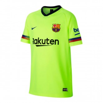 Camisola  Nike FC Barcelona FTBL Segunda Equipación 2018-2019 Niño Volt-Deep royal blue