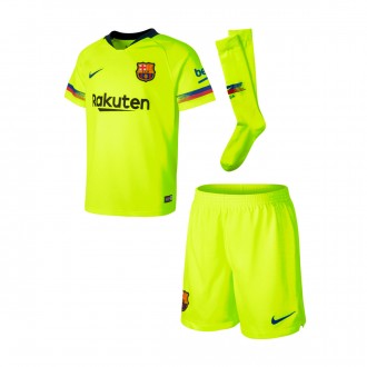 Conjunto  Nike FC Barcelona Equipamento Secundário 2018-2019 Crianças Volt-Deep royal blue